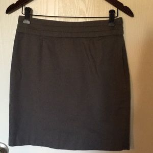 Gap Dark Grey Knee Length Skirt